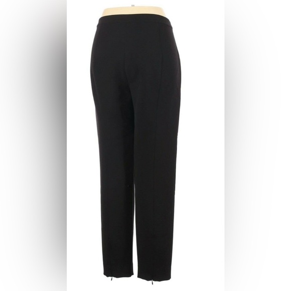ST. JOHN Flat Front Black Pant M - Picture 2 of 8